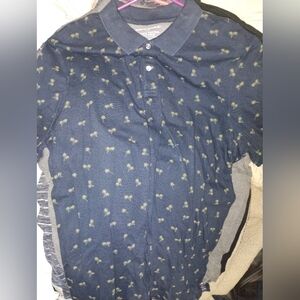 Banana RepublicPolo Shirt Mens Palm Tree Print